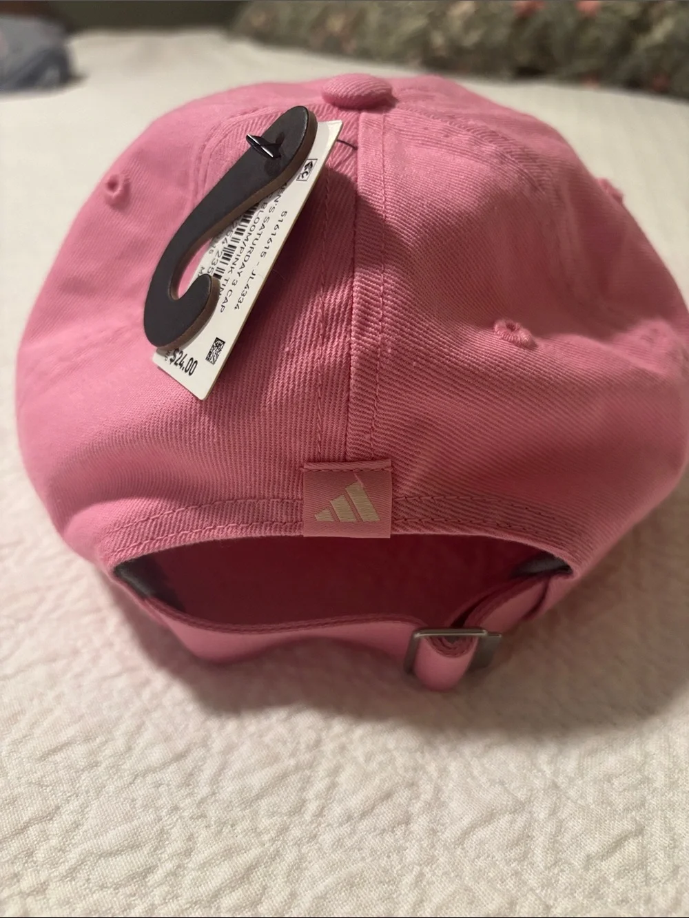 adidas Pink Women's Baseball Hat with Subtle Logo
